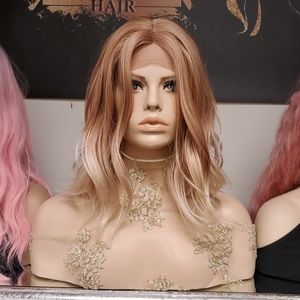 Human Hair Blend Lace Front Wig